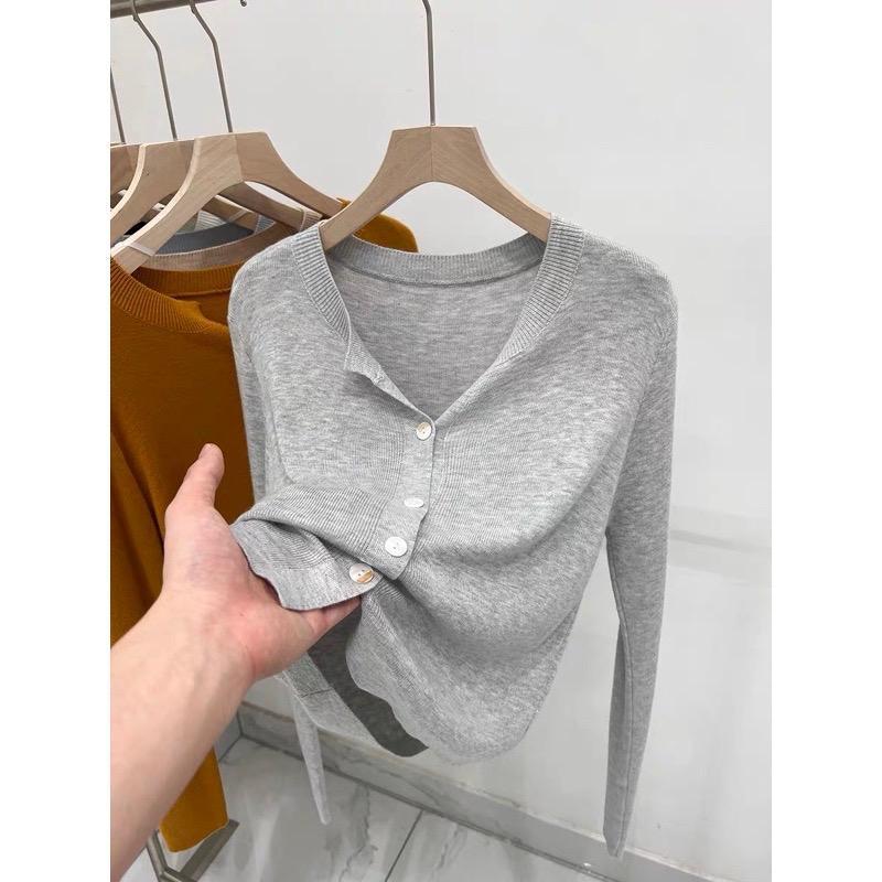 Áo Cadigan Len Mịn