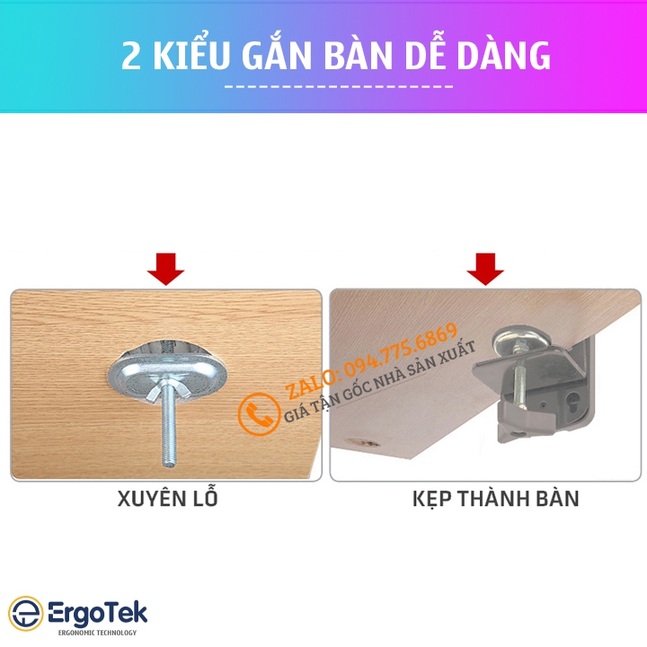 Giá Treo Màn Hình NB G45 22" - 40" / Giá Treo - Tay Arm Đỡ Màn Hình Máy Tính G45