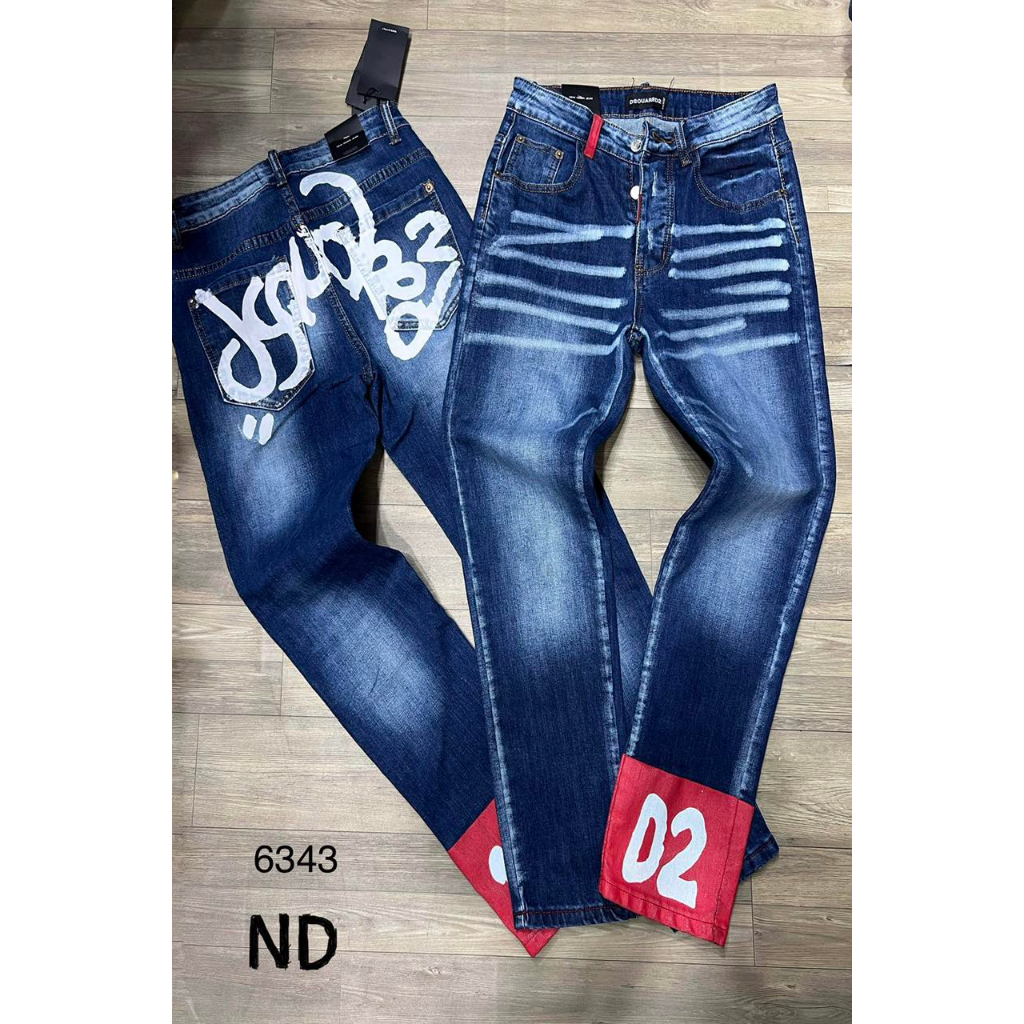 A21 Quần jean DSQ2 gấu 1964 - quần jean hot trend ss2023