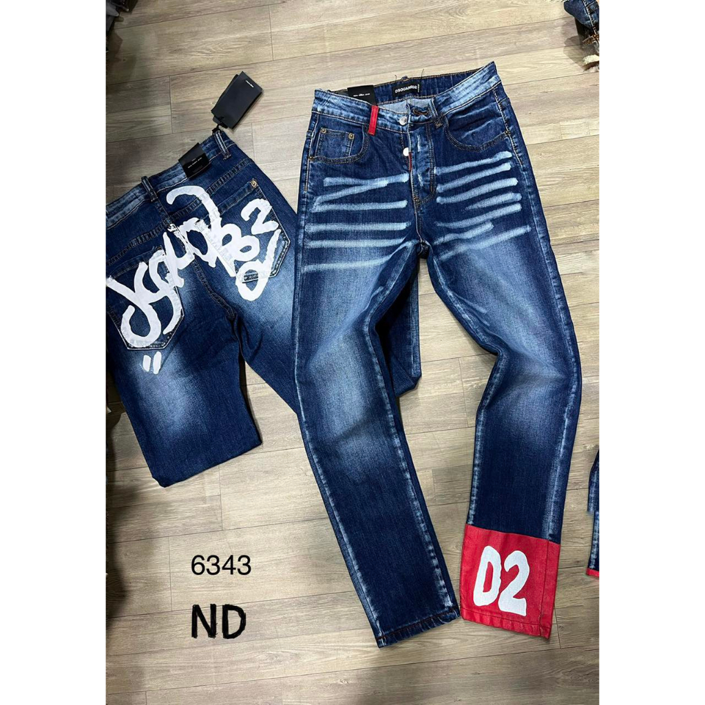 A21 Quần jean DSQ2 gấu 1964 - quần jean hot trend ss2023