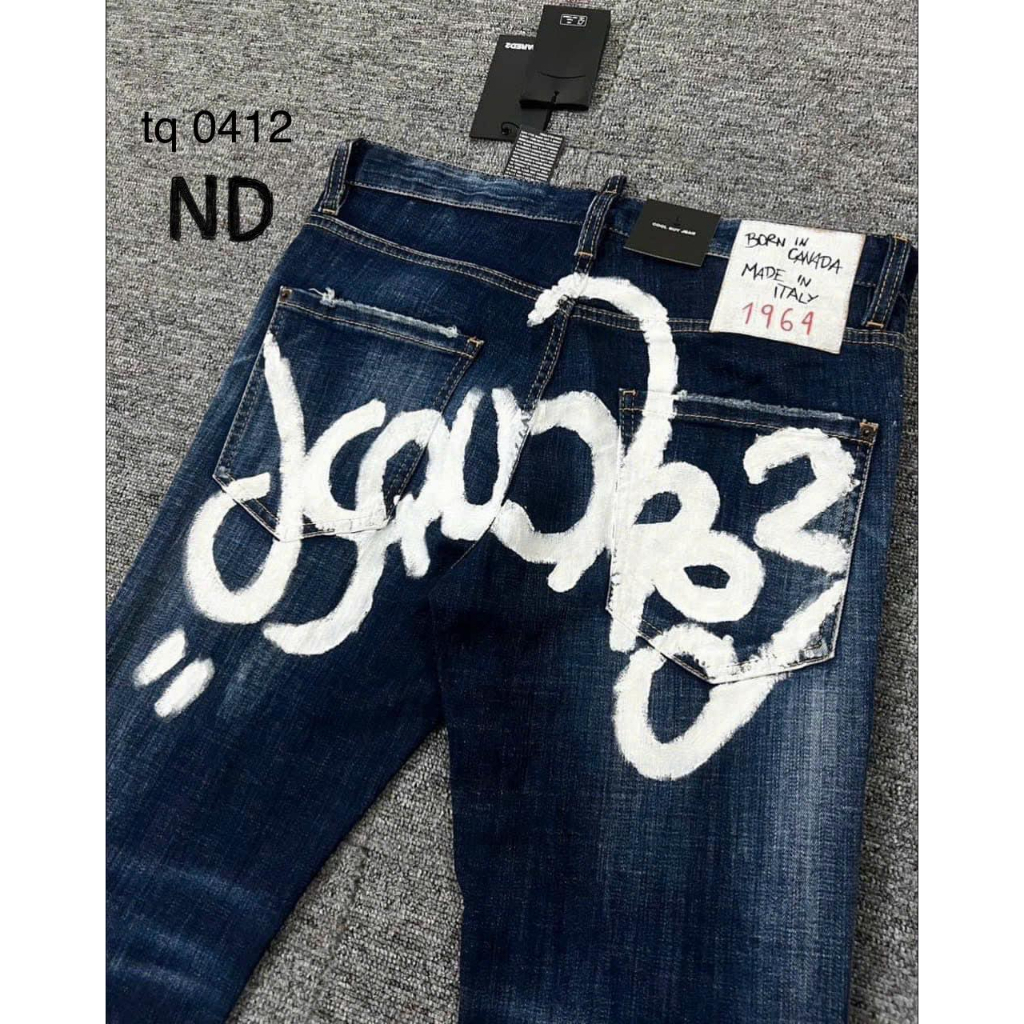 A21 Quần jean DSQ2 gấu 1964 - quần jean hot trend ss2023