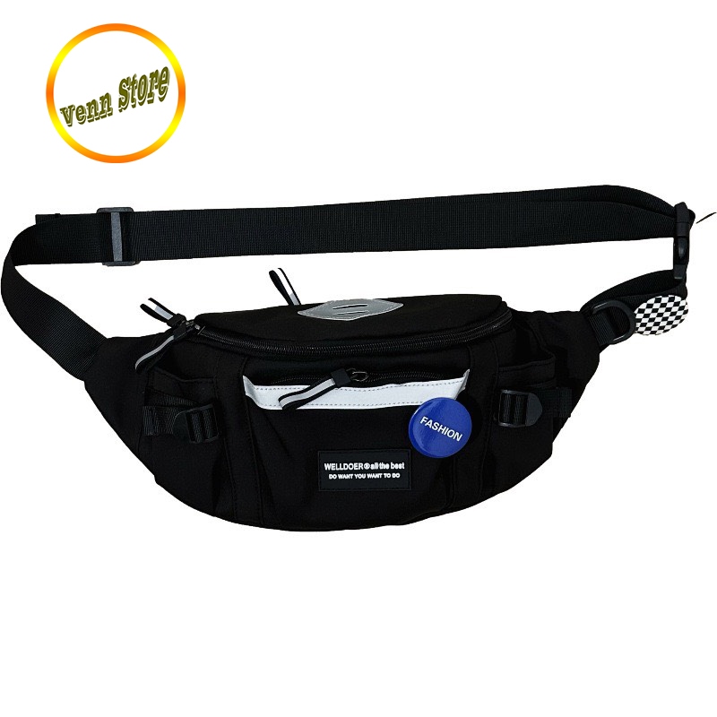 Túi đeo chéo nam nữ Oxford Chống Nước trẻ trung phong cách thể thao Venn, túi bao tử đeo hông Unisex - VN01