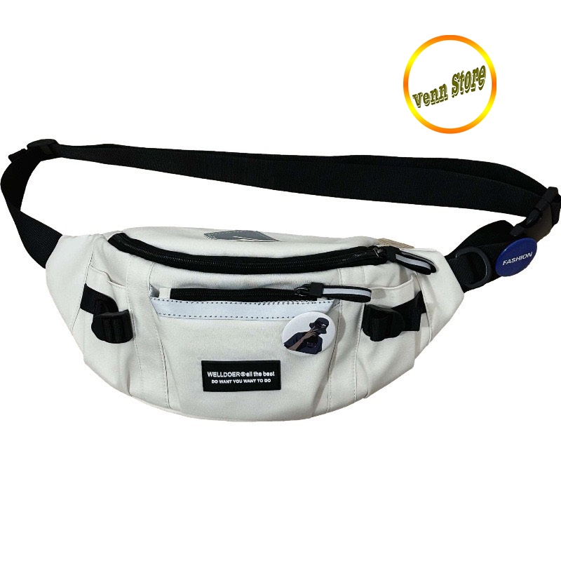 Túi đeo chéo nam nữ Oxford Chống Nước trẻ trung phong cách thể thao Venn, túi bao tử đeo hông Unisex - VN01