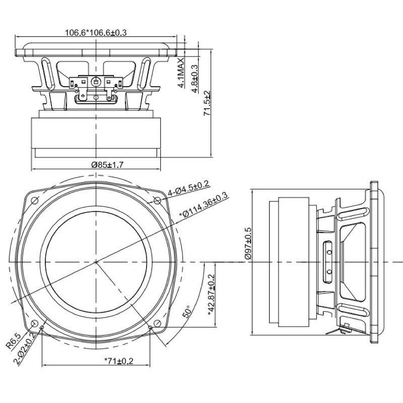 Củ loa mid bass 4inch jbl Boombox 2 - có sỉ