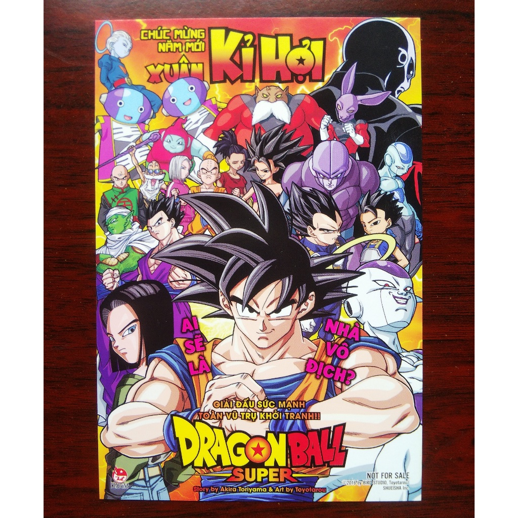 Postcard - Manga Dragon Ball Super 7 Viên Ngọc Rồng Bảy Viên Ngọc Rồng