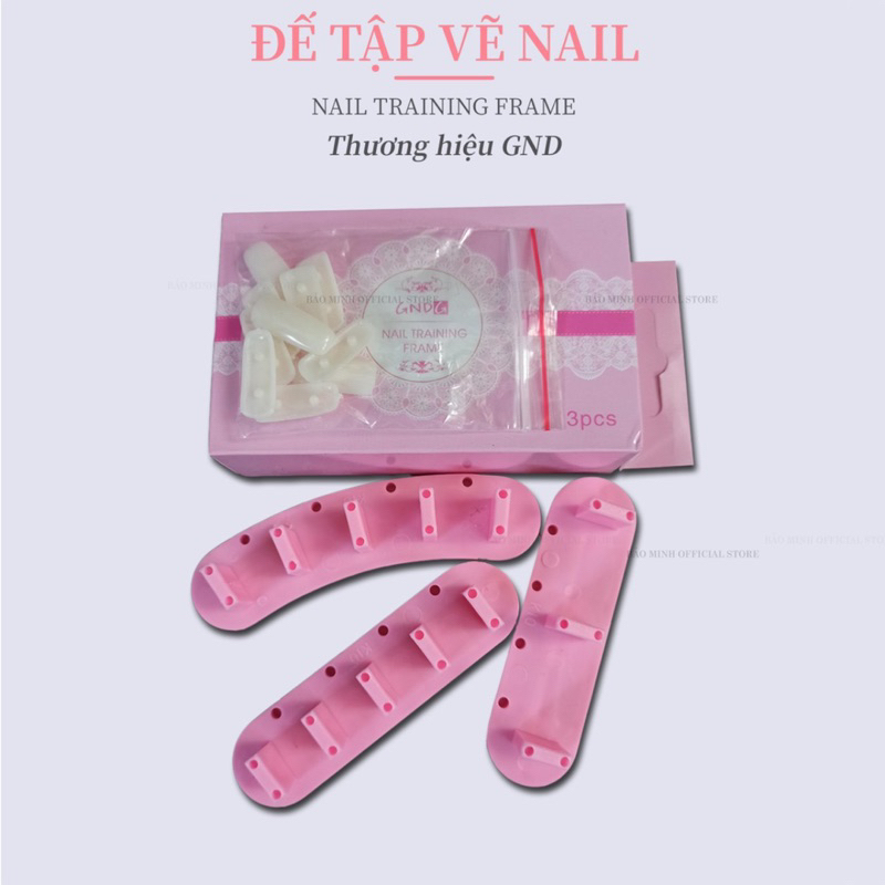 Set 3 đế nail, đế gắn móng giả bằng nhựa làm nailbox - Phụ kiện làm móng nail giá rẻ