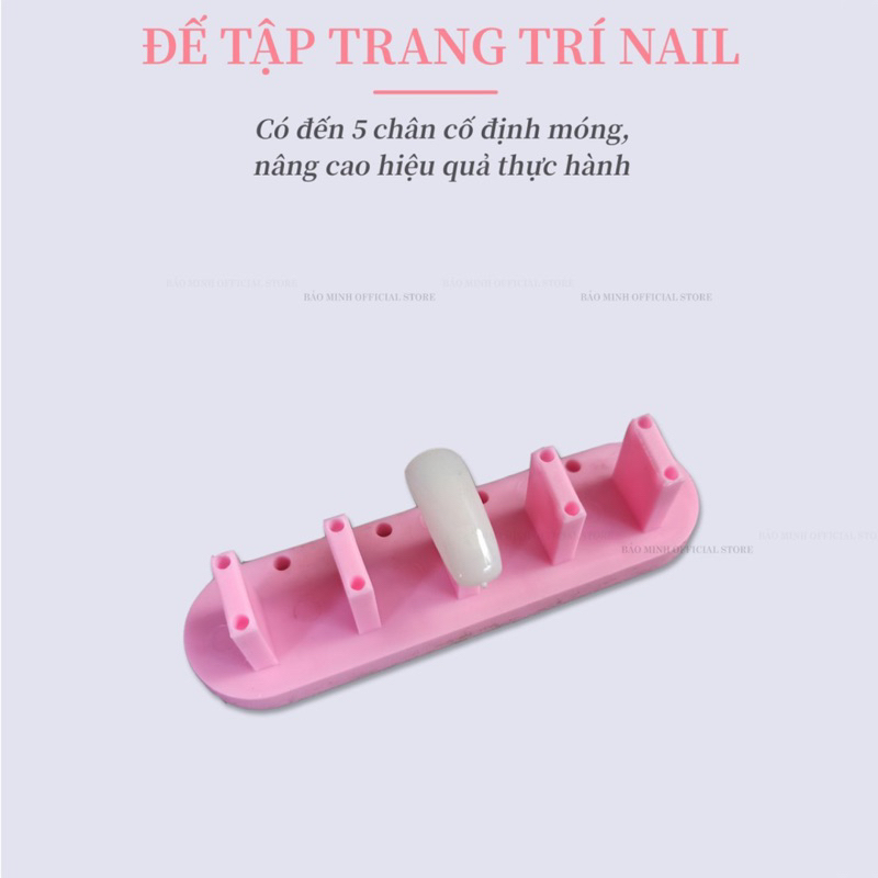Set 3 đế nail, đế gắn móng giả bằng nhựa làm nailbox - Phụ kiện làm móng nail giá rẻ