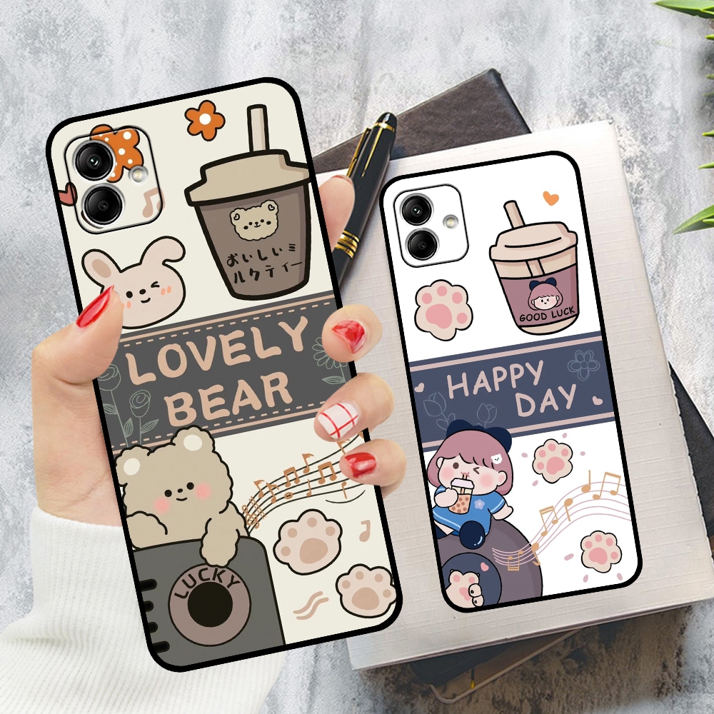 Ốp lưng Samsung A05 in hình gấu bear dễ thương, cute hottrend