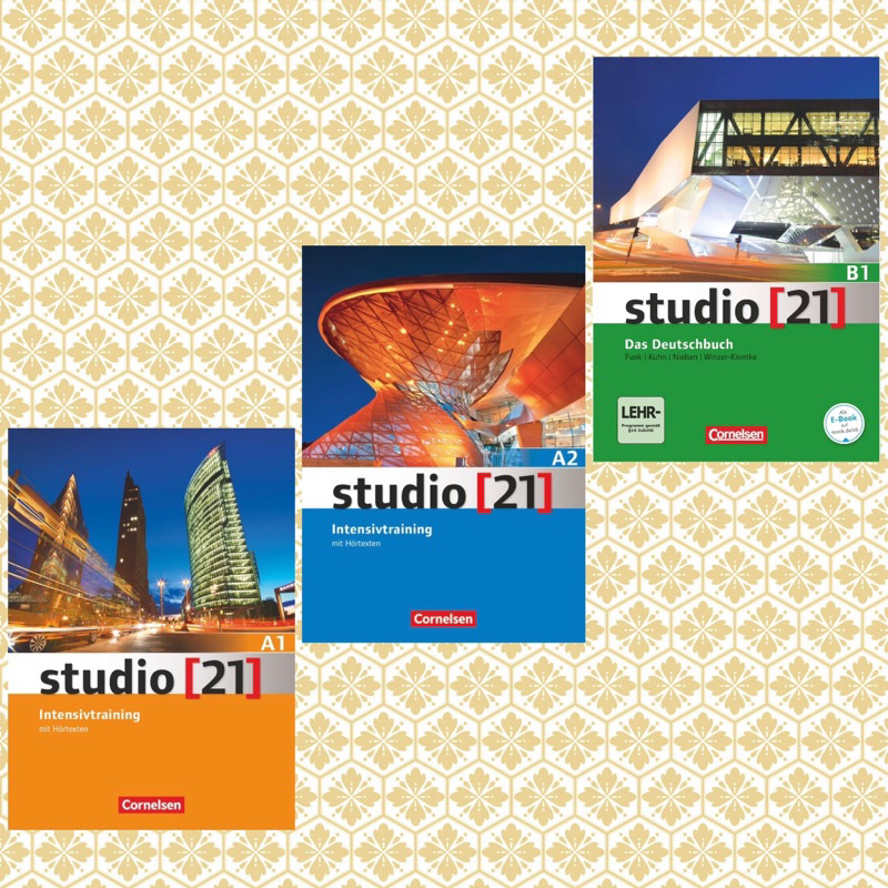 Studio  A1: Studio  A2 Intensivtraining B.o.o.k và Studio  B1 Das Deutschbuch B.o.o.k