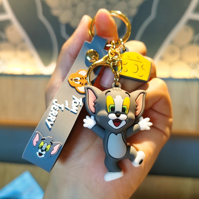 Móc Khóa Có Dây Loại Đẹp Hình Tom and Jerry Dễ ThươLLoạ
