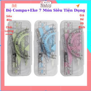 Bộ compa+eke 7 món siêu tiện lợi cho bé trong học tập