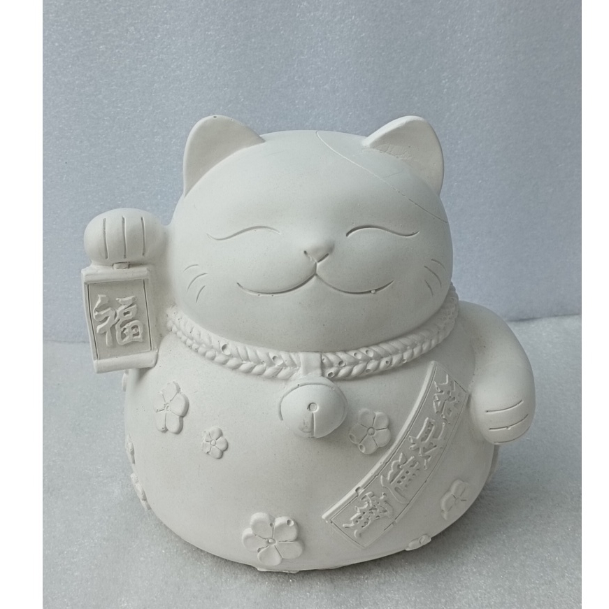 Tô Tượng thạch cao size XXL Mèo Thần Tài cao cấp