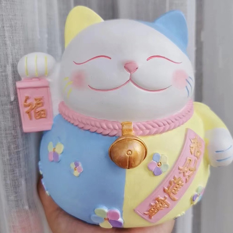 Tô Tượng thạch cao size XXL Mèo Thần Tài cao cấp