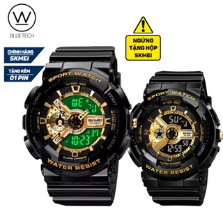 [HCM] Đồng hồ Nam Nữ SKMEI 1688 (SKMEI 1689) điện tử chạy 2 múi giờ - Tặng Pin