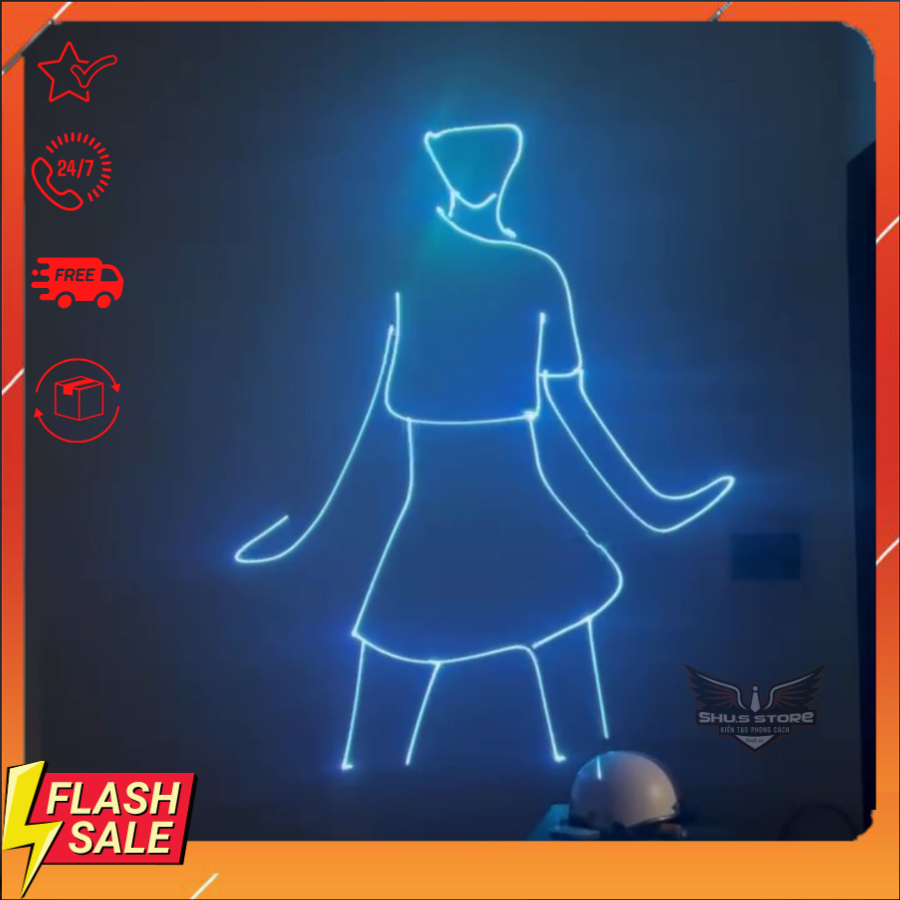 Đèn laser bay phòng chuyên nghiệp 3D cực ảo cho vũ trường, bar, karaoke, hơn 100 hiệu ứng vịt, cá voi, cáo, hình khối...