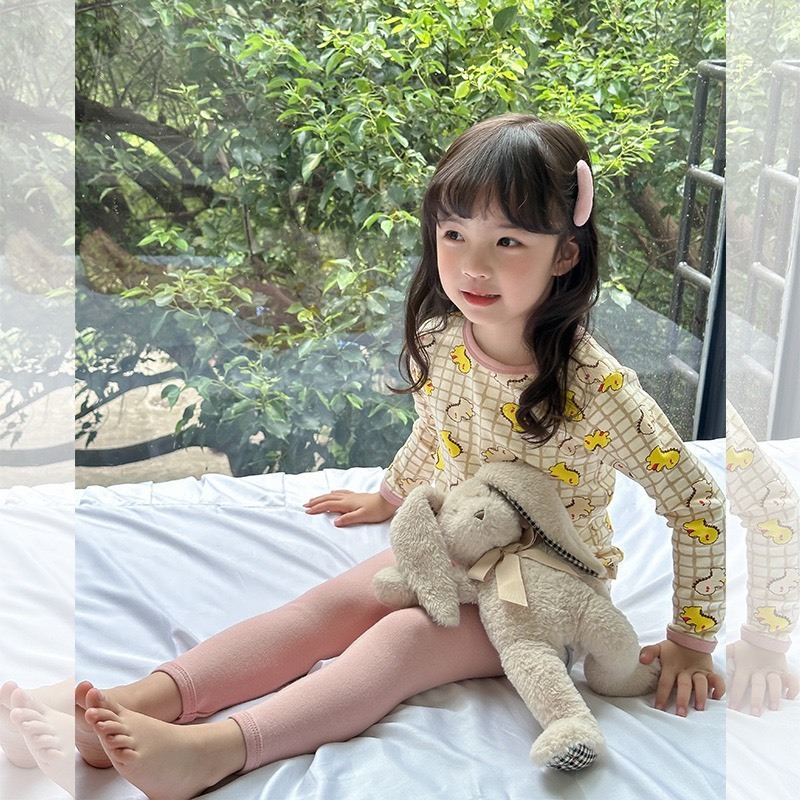 Bộ quần áo dài tay thu đông AMBB chính hãng cho bé mẫu 2023 chất cotton mềm mại size 80-150
