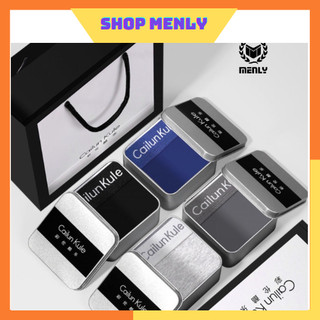 COMBO 4 Quần sịp đùi nam chất cotton hàng cao cấp FULL hộp đựng tặng quà bạn nam mã 5201