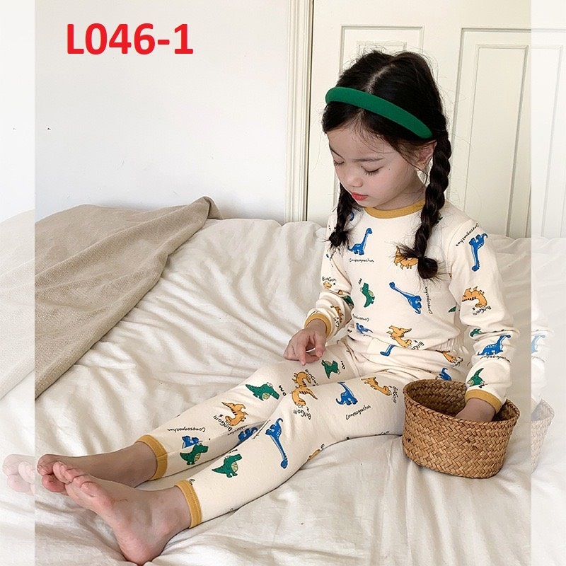 Bộ quần áo dài tay thu đông AMBB chính hãng cho bé mẫu 2023 chất cotton mềm mại size 80-150