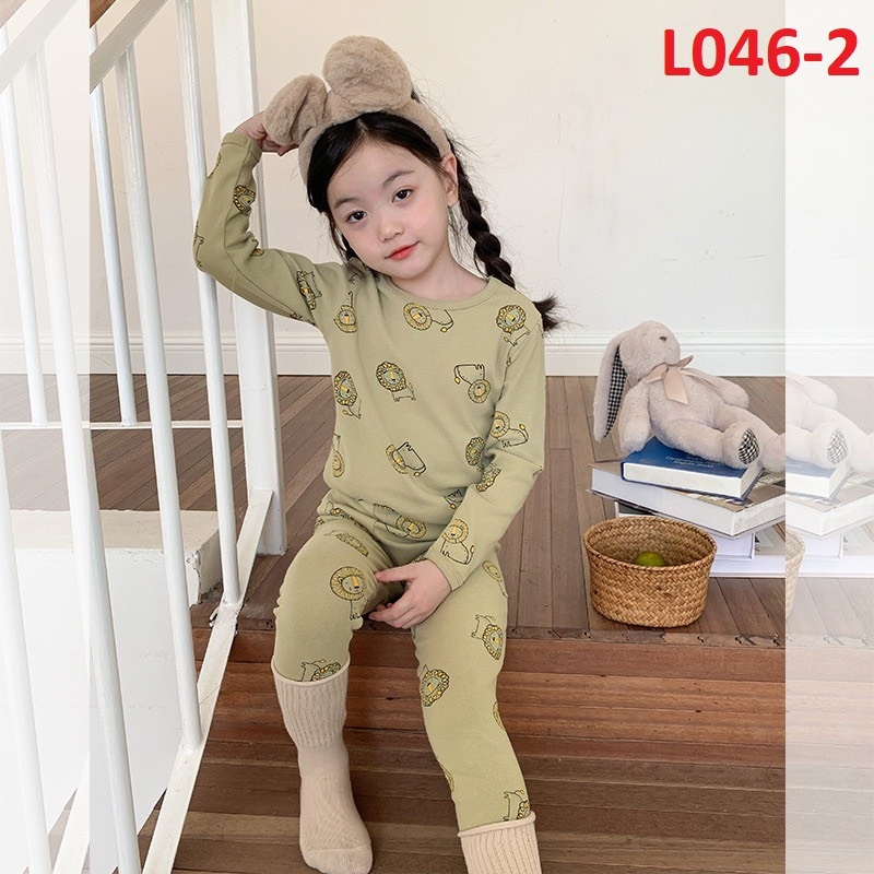 Bộ quần áo dài tay thu đông AMBB chính hãng cho bé mẫu 2023 chất cotton mềm mại size 80-150