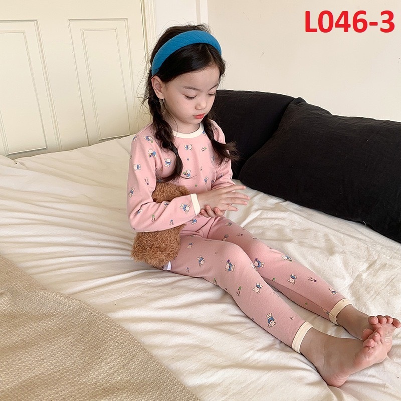 Bộ quần áo dài tay thu đông AMBB chính hãng cho bé mẫu 2023 chất cotton mềm mại size 80-150