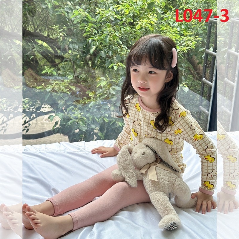 Bộ quần áo dài tay thu đông AMBB chính hãng cho bé mẫu 2023 chất cotton mềm mại size 80-150