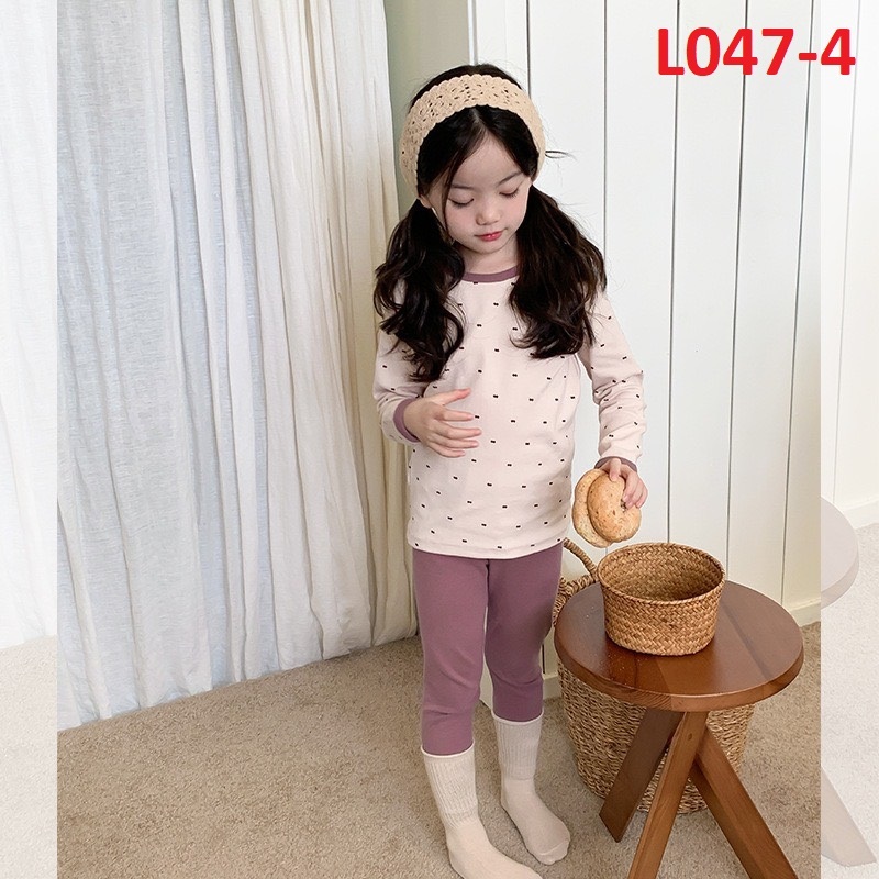 Bộ quần áo dài tay thu đông AMBB chính hãng cho bé mẫu 2023 chất cotton mềm mại size 80-150