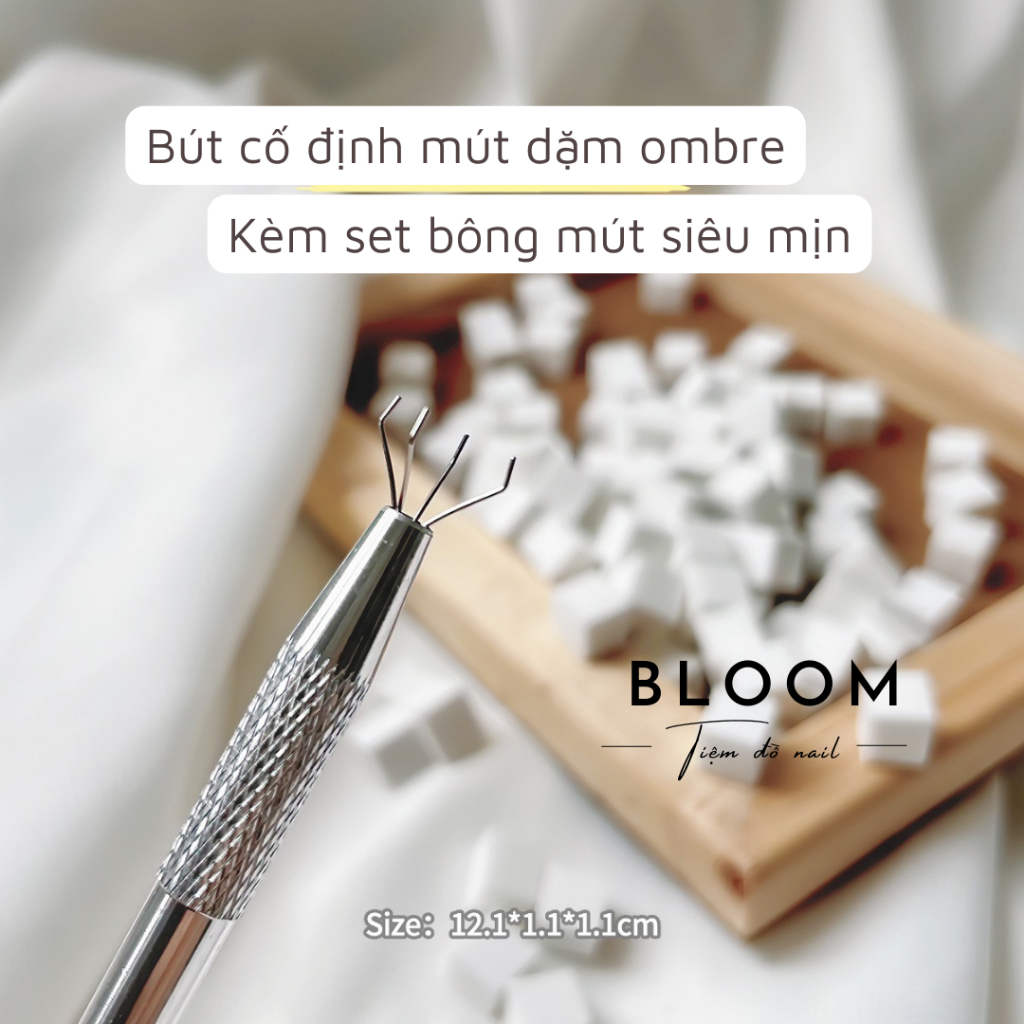 Bút và bông mút ombre siêu mướt