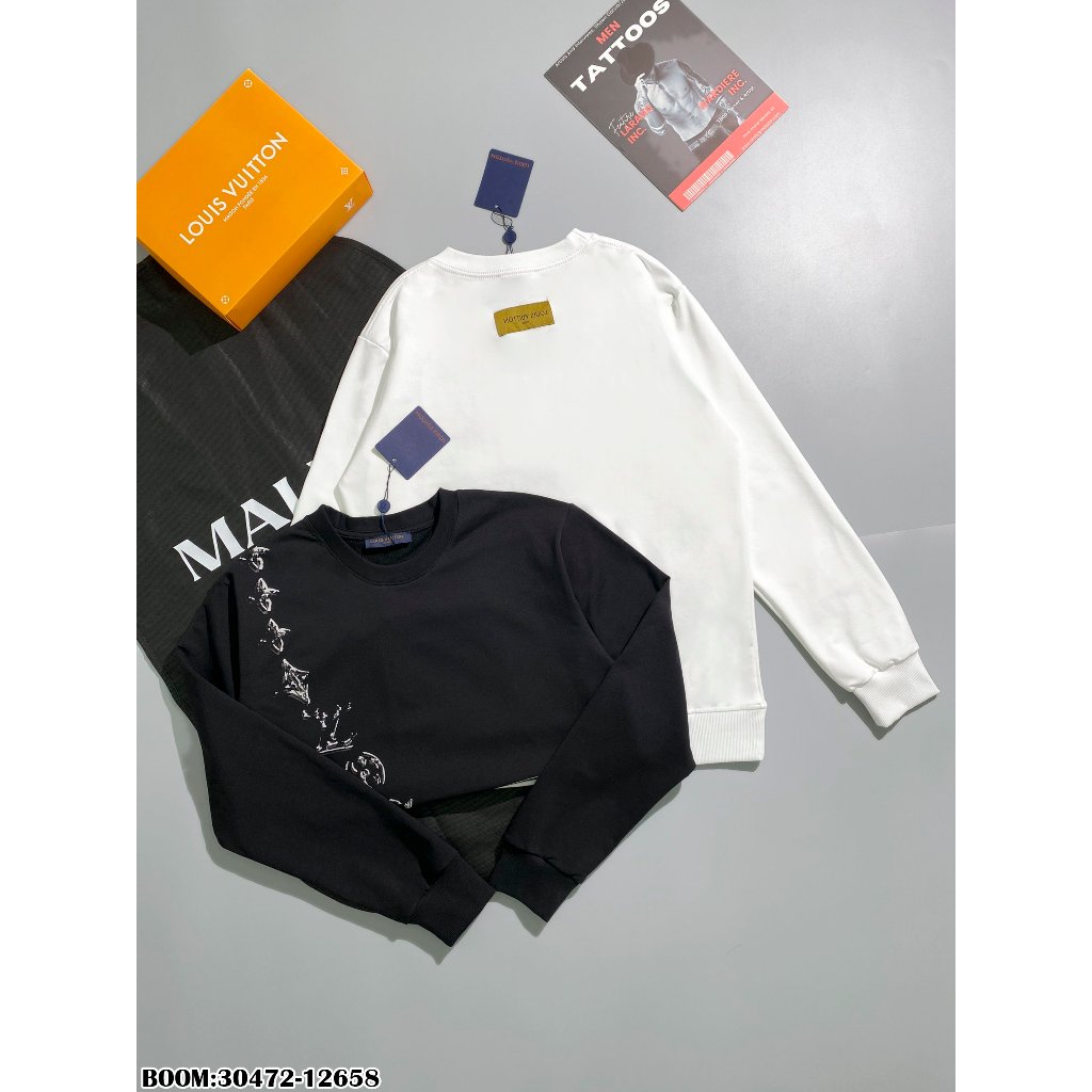 🔥Hot🔥Áo nỉ LV in hình túi thiết kế hot trend Nam nữ Thu Đông 2023