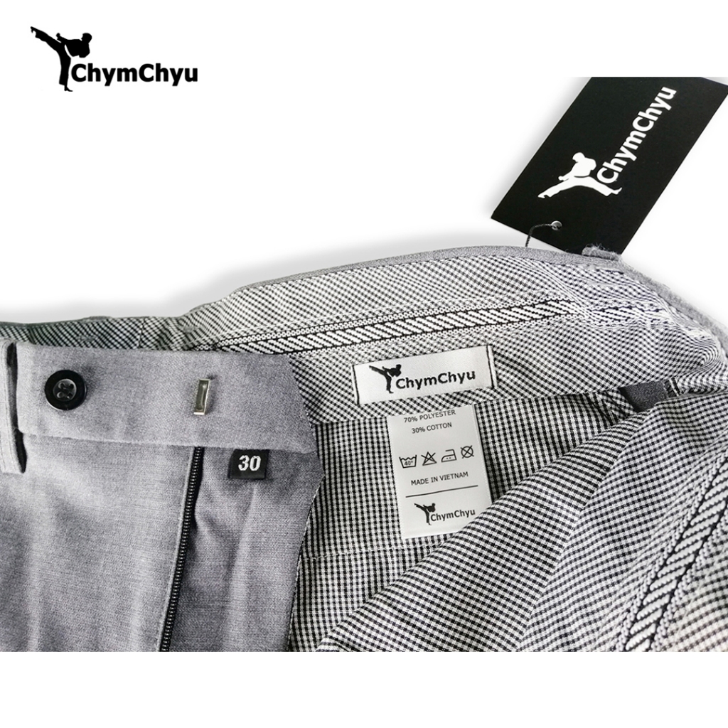 Quần Tây Nam ChymChyu Màu Ghi Xám Kẻ Caro Cao Cấp