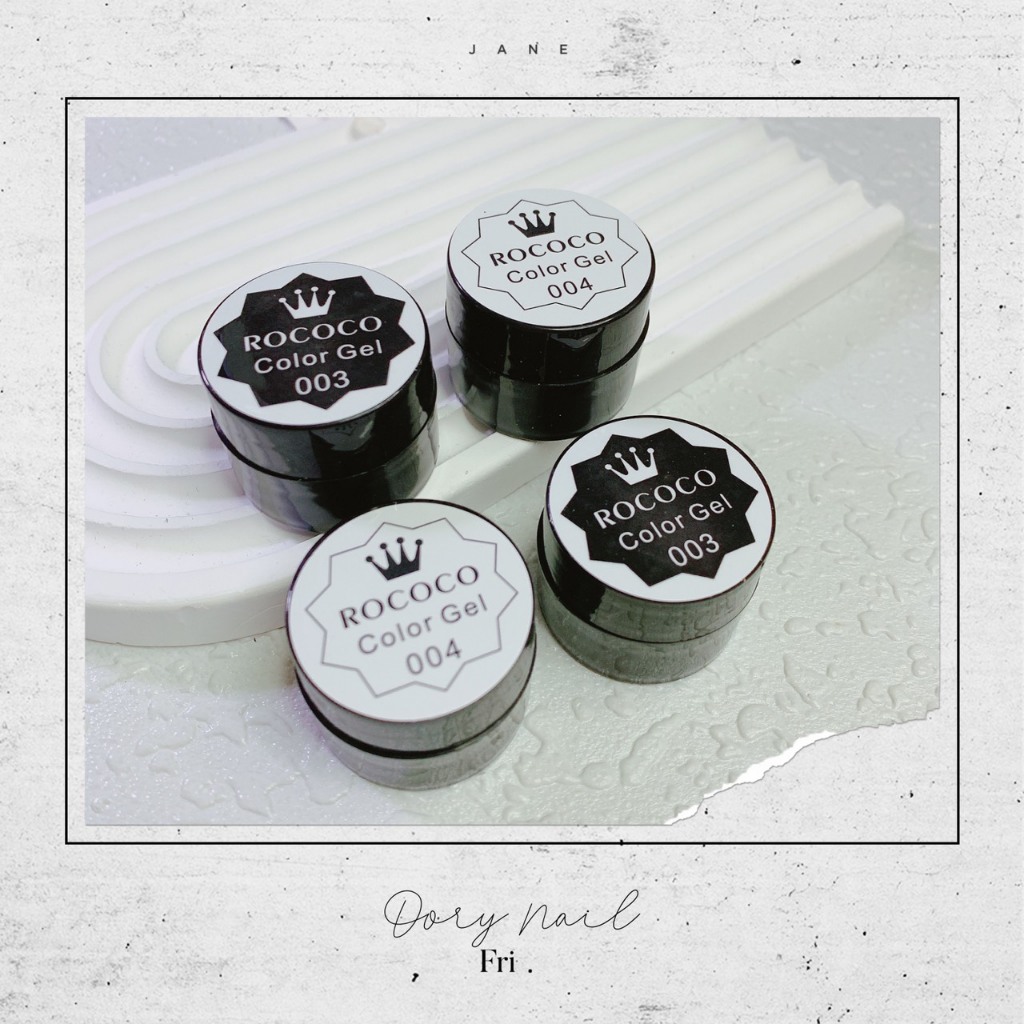 Gel vẽ siêu đặc đen/trắng RoCoCo