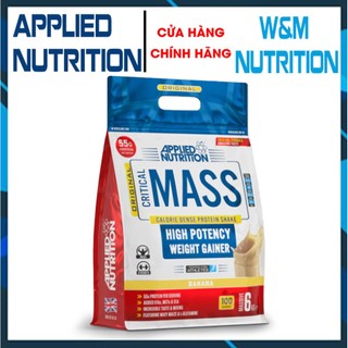 Sữa tăng cân tăng cơ critical mass 6kg hương socola applied nutrition 25 lần dùng 100 muỗng