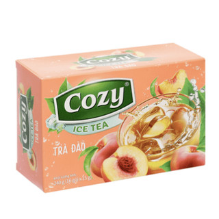 Trà Hòa Tan Cozy Ice Tea Các Vị (Chanh, dâu, đào, vải, gừng...) (Hộp 16 gói x 15gr)
