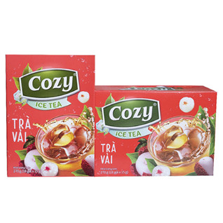 Trà Hòa Tan Cozy Ice Tea Các Vị (Chanh, dâu, đào, vải, gừng...) (Hộp 16 gói x 15gr)