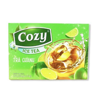 Trà Hòa Tan Cozy Ice Tea Các Vị (Chanh, dâu, đào, vải, gừng...) (Hộp 16 gói x 15gr)