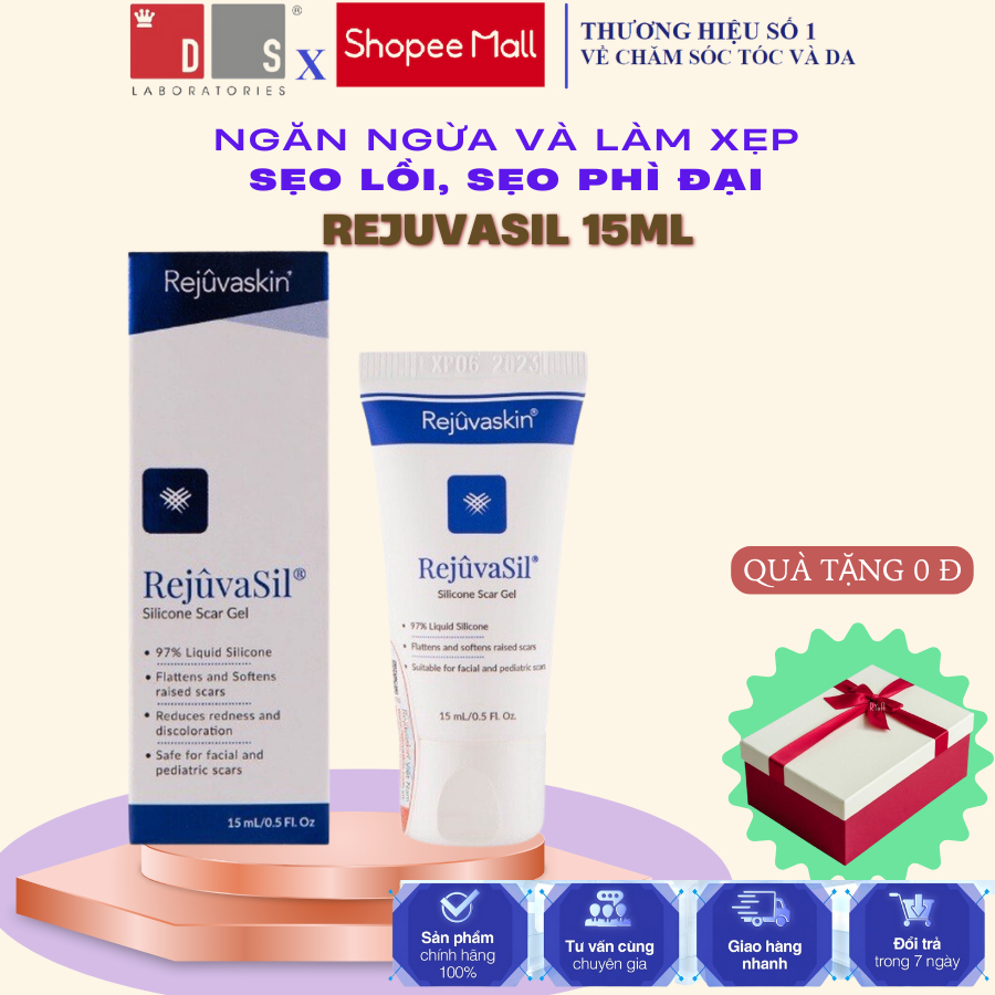 Gel Xóa Sẹo Lồi, Sẹo Phì Đại RejuvaSil Silicone Scar 10ml/15ml/30ml của Rejuvaskin