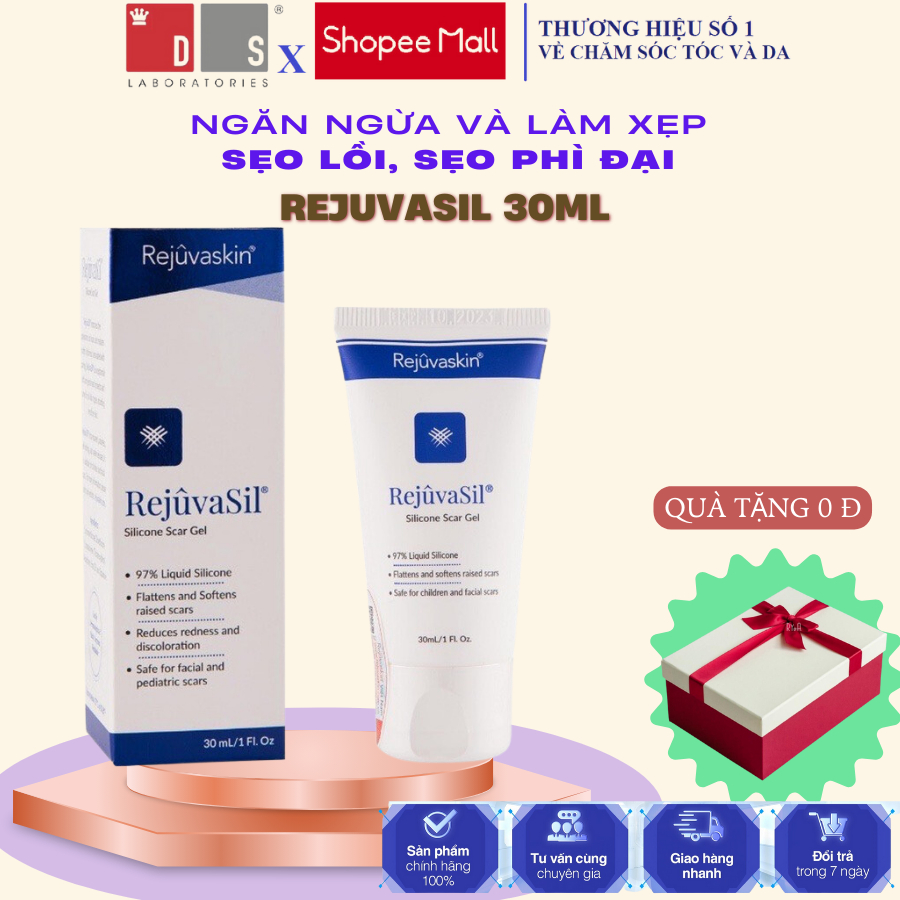 Gel Xóa Sẹo Lồi, Sẹo Phì Đại RejuvaSil Silicone Scar 10ml/15ml/30ml của Rejuvaskin