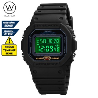 [HCM] Đồng hồ Nam SKMEI 1628 Dây Nhựa PU Điện tử - Tặng Pin