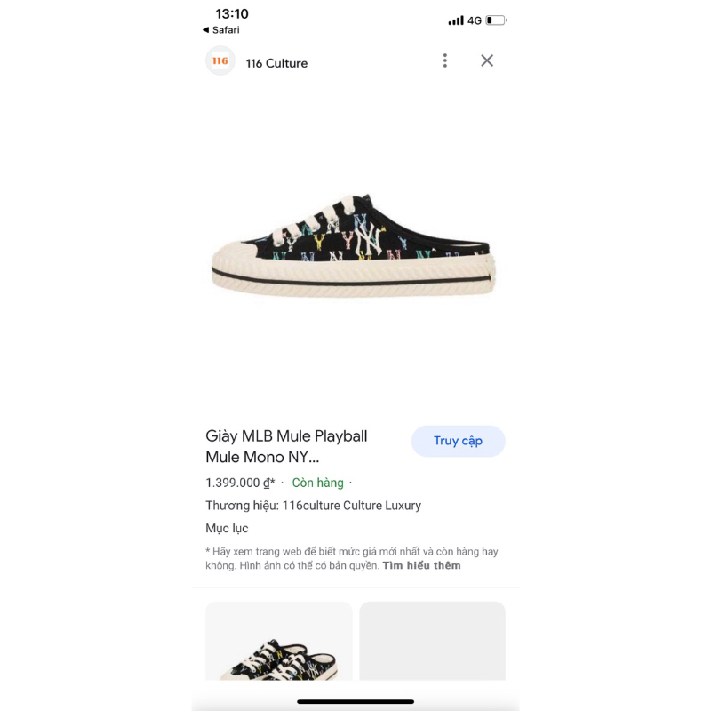 Sale 70% mlb mule 480k chính hãng