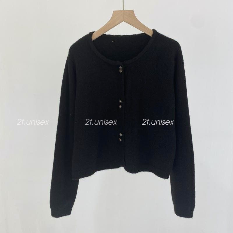 Áo Khoác Cardigan cho nữ có cúc bông hoa, Áo Cadigan dài tay chất vải mịn dày dặn phong cách tiểu thư 2T UNIEX p75