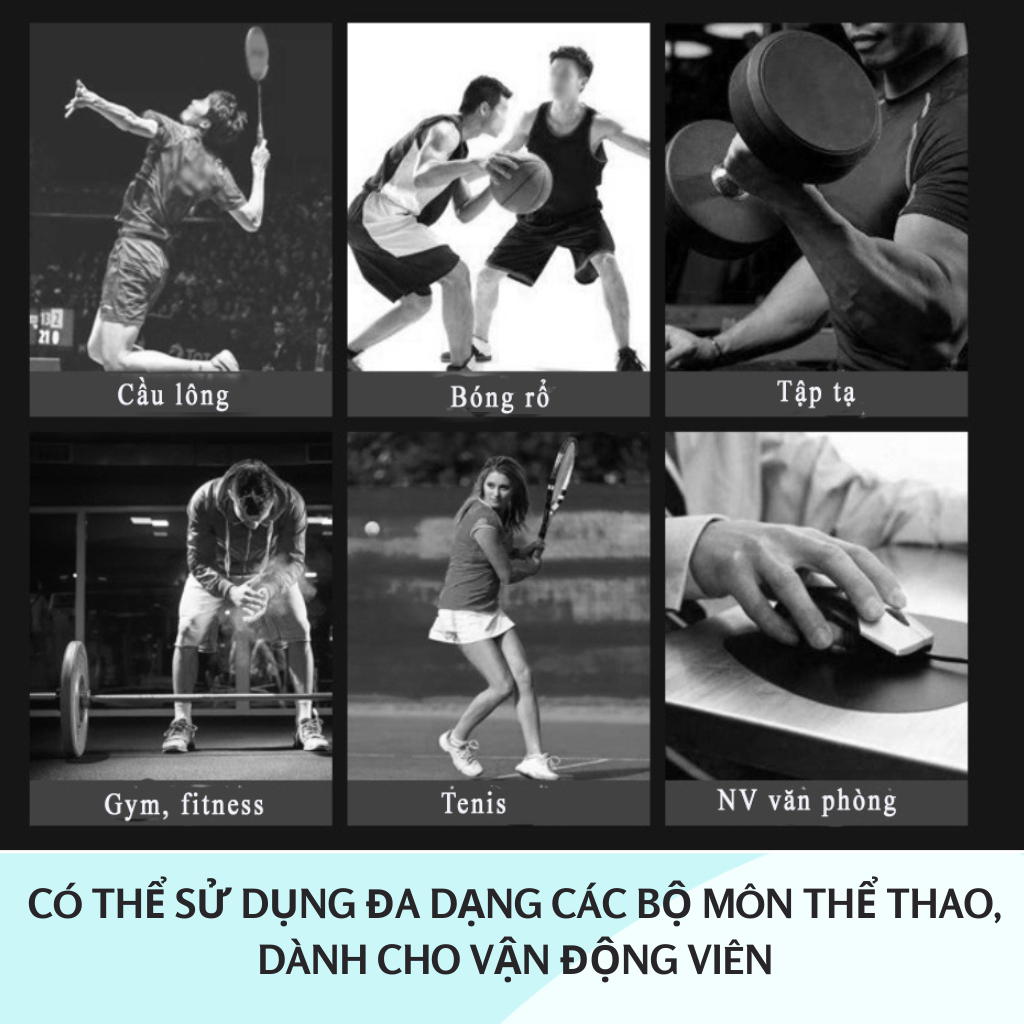 Băng bảo vệ cổ tay tránh chấn thương Aolikes 7936 Băng quấn cổ tay hỗ trợ luyện tập thể thao chuyên nghiệp