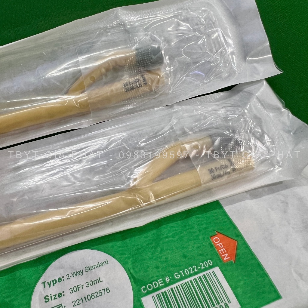 THÔNG TIỂU NAM FOLEY 2 NHÁNH ĐỦ CỠ FR8 FR10 FR12 FR14 FR16 FR18 FR20 FR22 FR24 FR28 FR30 SONDE TIỂU NAM