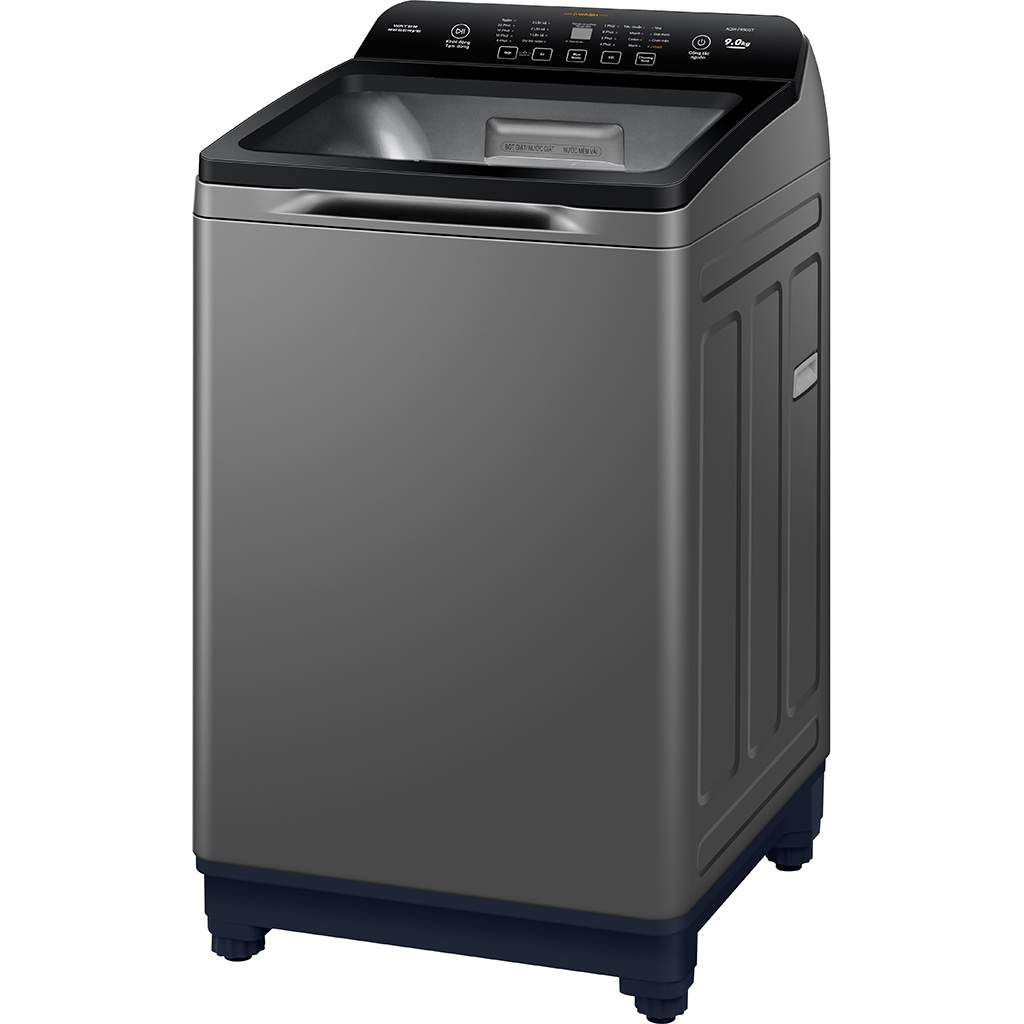 Máy giặt lồng đứng Aqua 9kg AQW-FR90GT.S - Màu bạc  - Chính hãng, Mới 100%, nguyên Seal, nguyên đai, nguyên kiện