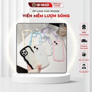 Ốp lưng iphone MKING mềm trong suốt viền mềm lượn sóng 14 13 12 11 Pro Max
