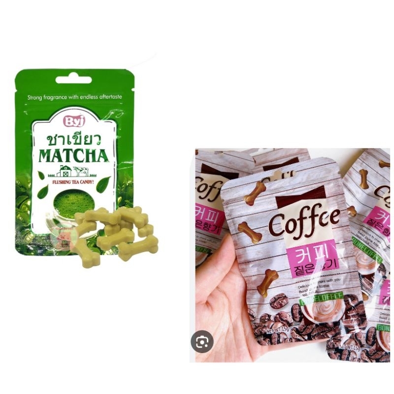 Kẹo Hình Xương Matcha & Coffe  (lẻ 1 gói)