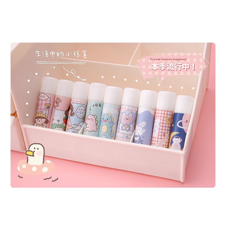 Hồ keo dán giấy khô dễ thương nhiều màu sắc cute - H2