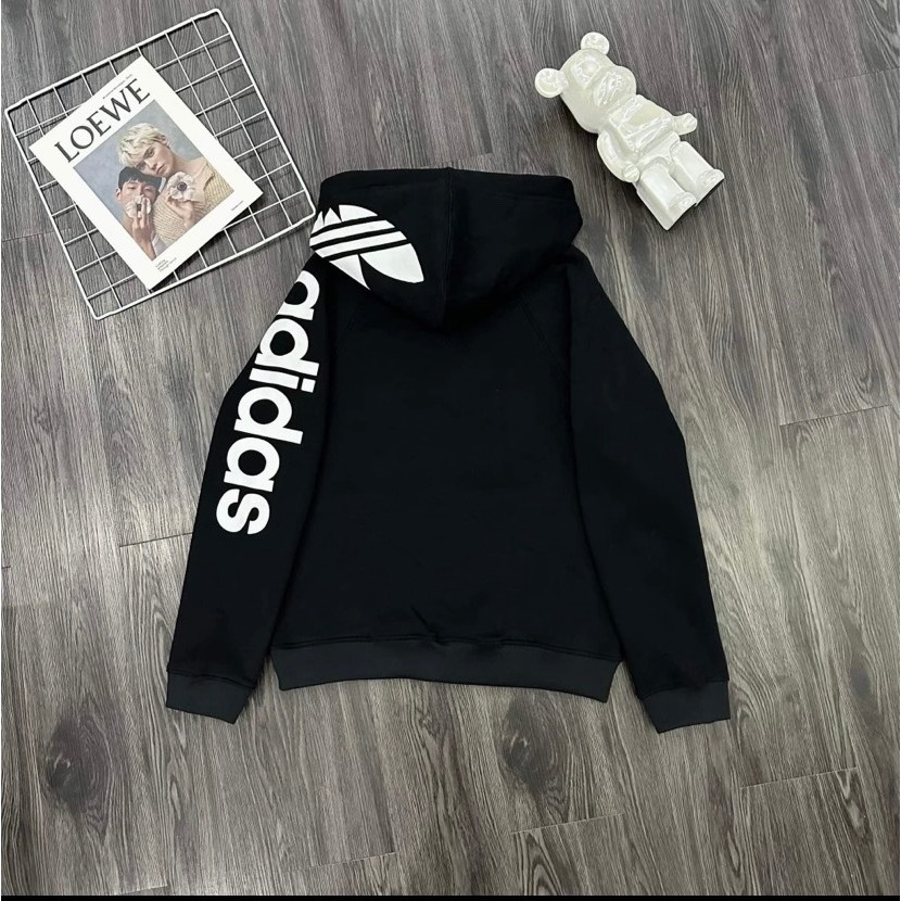 Áo Khoác Thể Thao Adidas Chất Nỉ Dày Dặn - Áo Khoác Adidas Có Mũ Phong cách Boy Phố Hottrend
