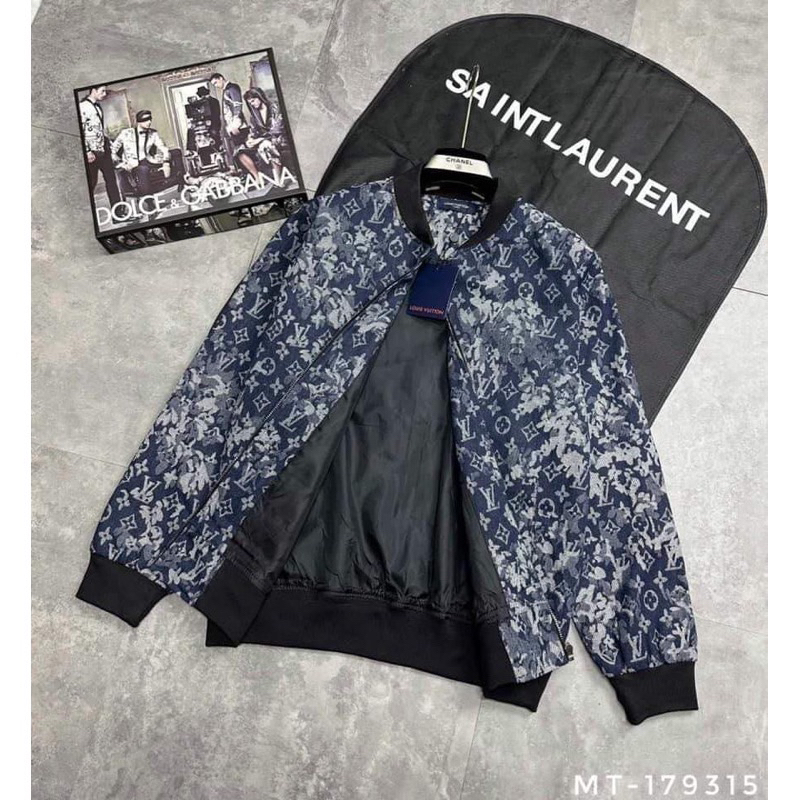 Áo Khoác Gió Lv Hàng Thêu - Áo Bomber Nam Boy Phố Hot Nhất 2023