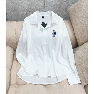 áo sơ mi nữ thêu gấu