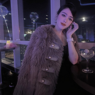 𝐎𝐑𝐃𝐄𝐑. áo khoác lông khóa cài quý tộc