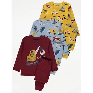 Bộ quần áo cotton thu đông cho bé trai Geo Auth